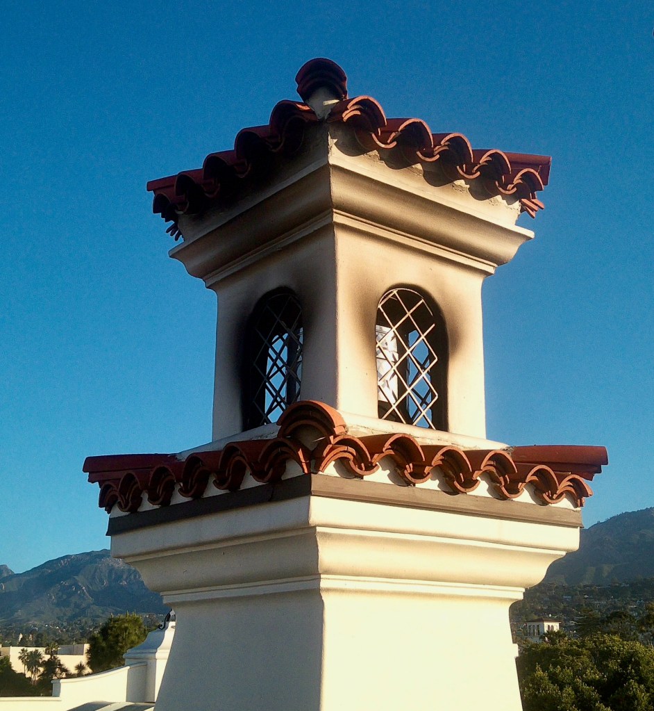 Architectural detail in Santa Barbara, California.